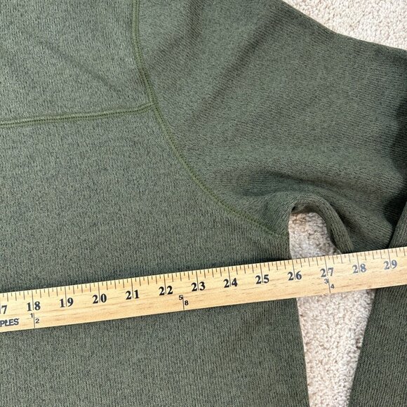 GH Bass & Co Sweater Mens XL Green 1/4 Zip Shirt Fleece Lined Textured NWT - Picture 8 of 13
